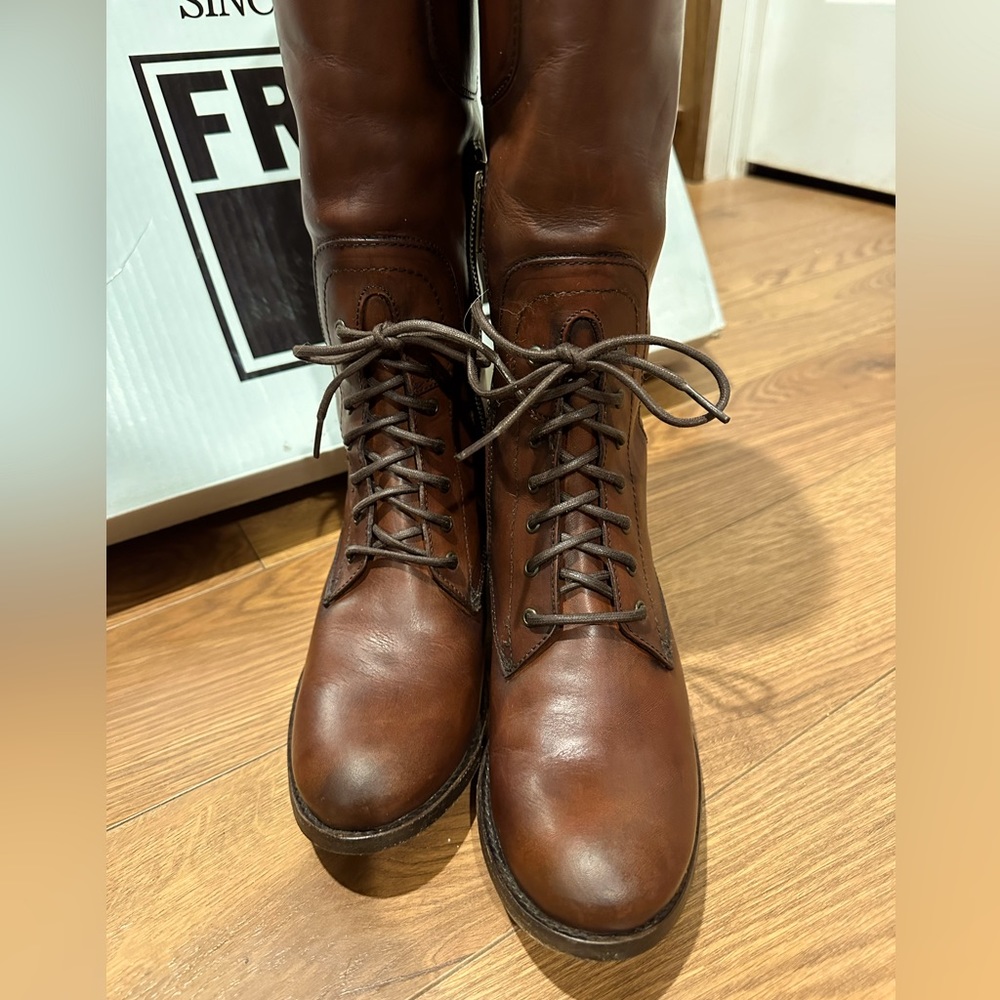 Melissa Riding Lace Frye Boots - Picture 5 of 6
